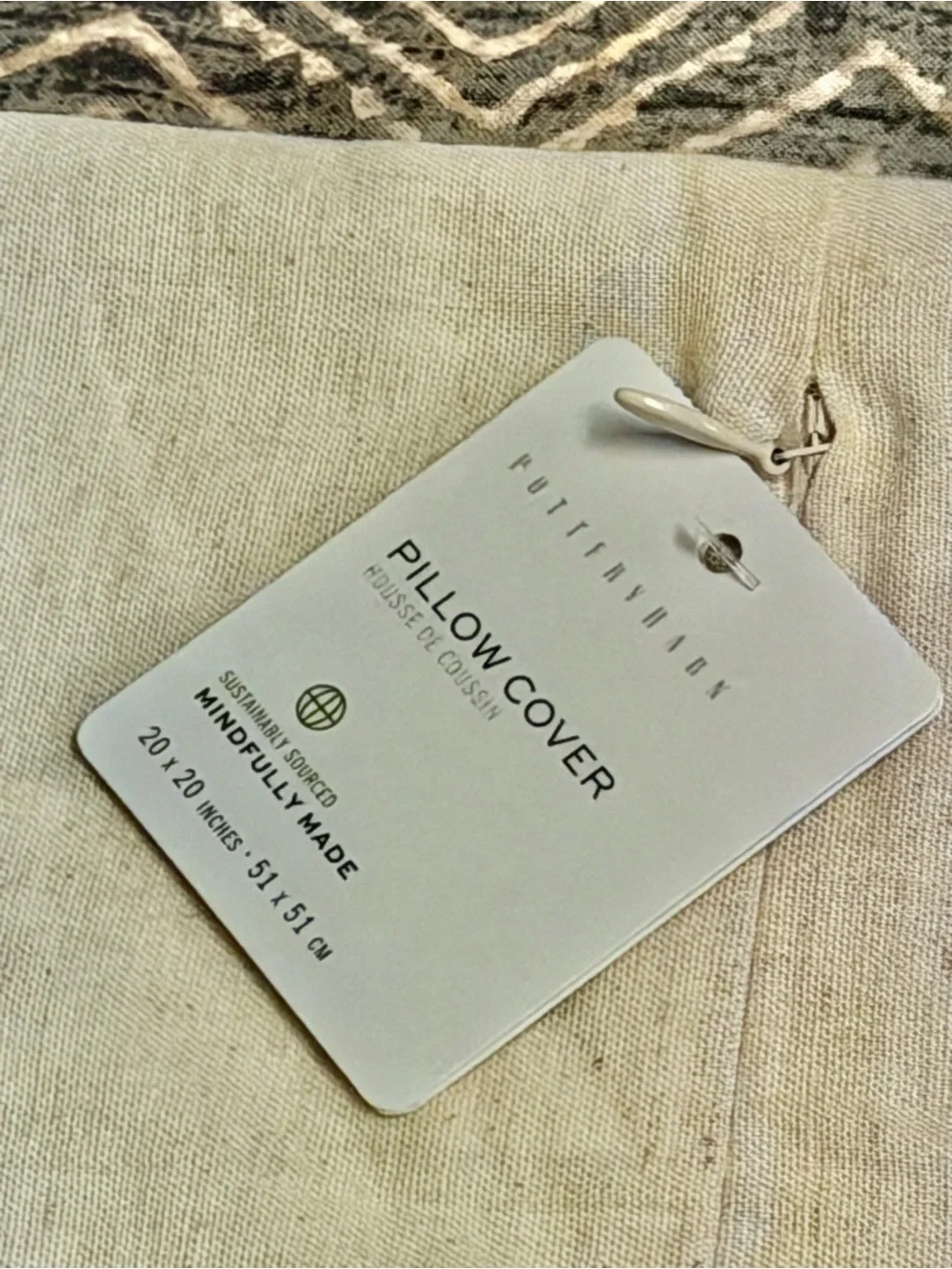 Pottery Barn Discontinued Owl Embroidered Throw Pillow Sham